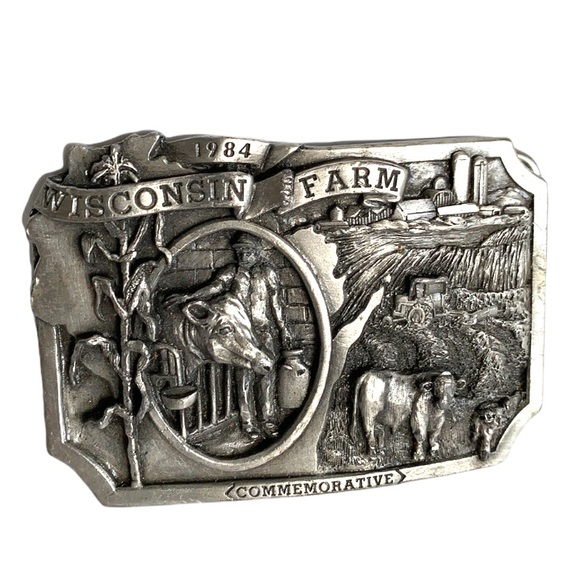Other - 1984 Wisconsin Farmer Belt Buckle 100/1000